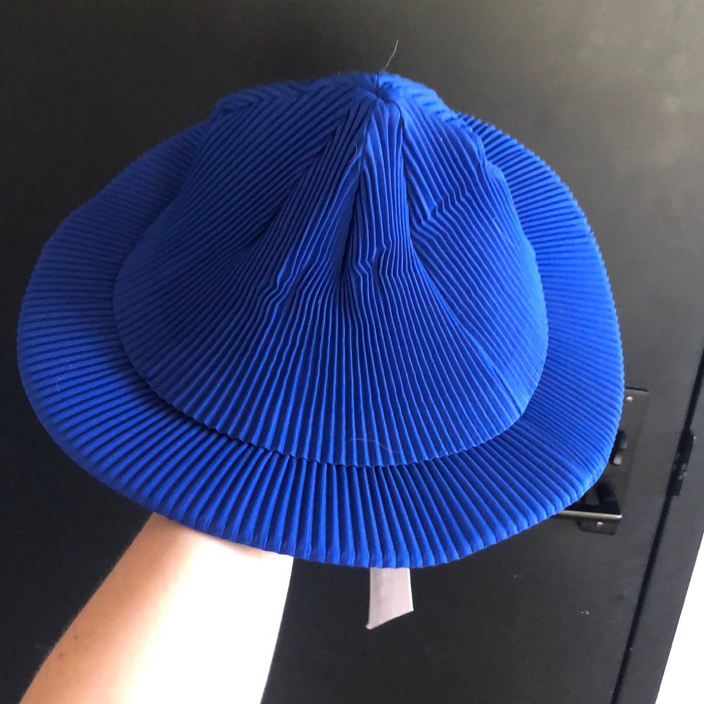 Issey Miyake Blue Hat Homme Plisse